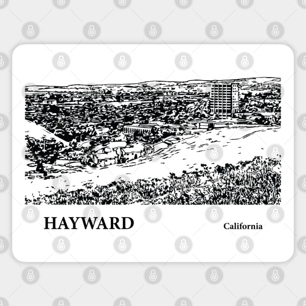 Hayward - California Sticker by Lakeric